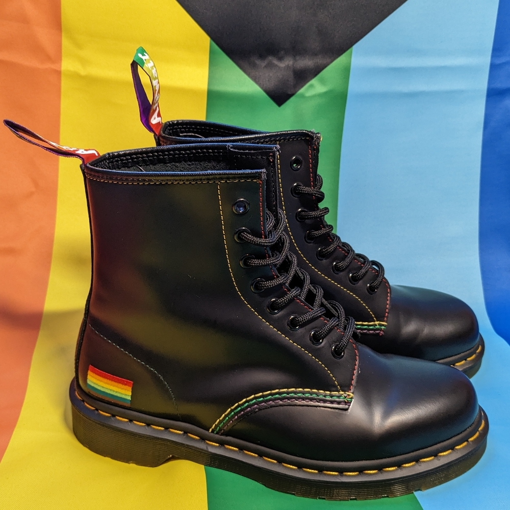 Dr. Martens 1460 for Pride Smooth Leather Lace Up Boots